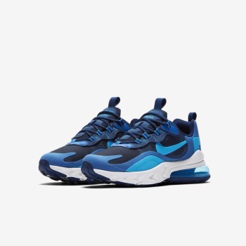 Nike Air Max 270 React - Nagyobb Gyerek Utcai Cipő - Kék/Kék